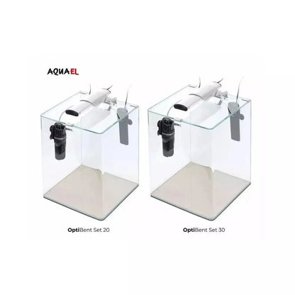 Opti Bent 30 akvariumas stačiakampis, baltas, 29x29x35 cm, 29 l