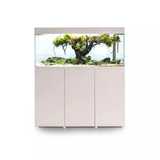 Opti Set 200 akvariumas stačiakampis, baltas, 101x41x56 cm, 200 l