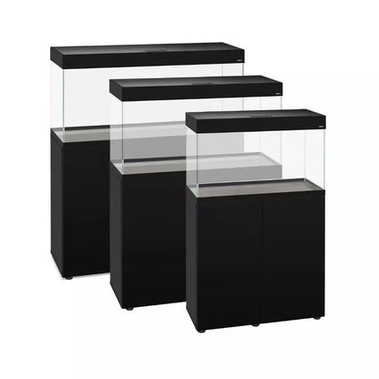 Opti Set 200 akvariumas stačiakampis, juodas, 101x41x56 cm, 200 l