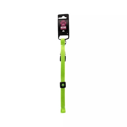 Pavadėlis šunims Active Dog Premium S, 1,5x120 cm, laimo spalvos