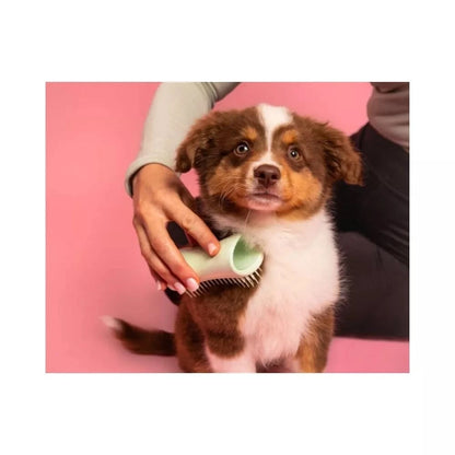 Pet Teezer plaukų šepetys gyvūnams Puppy Brush, žalias