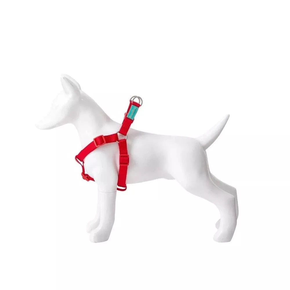 Petnešos Basic Nylon A-Type, raudonos, 20 mm x 51-70 cm