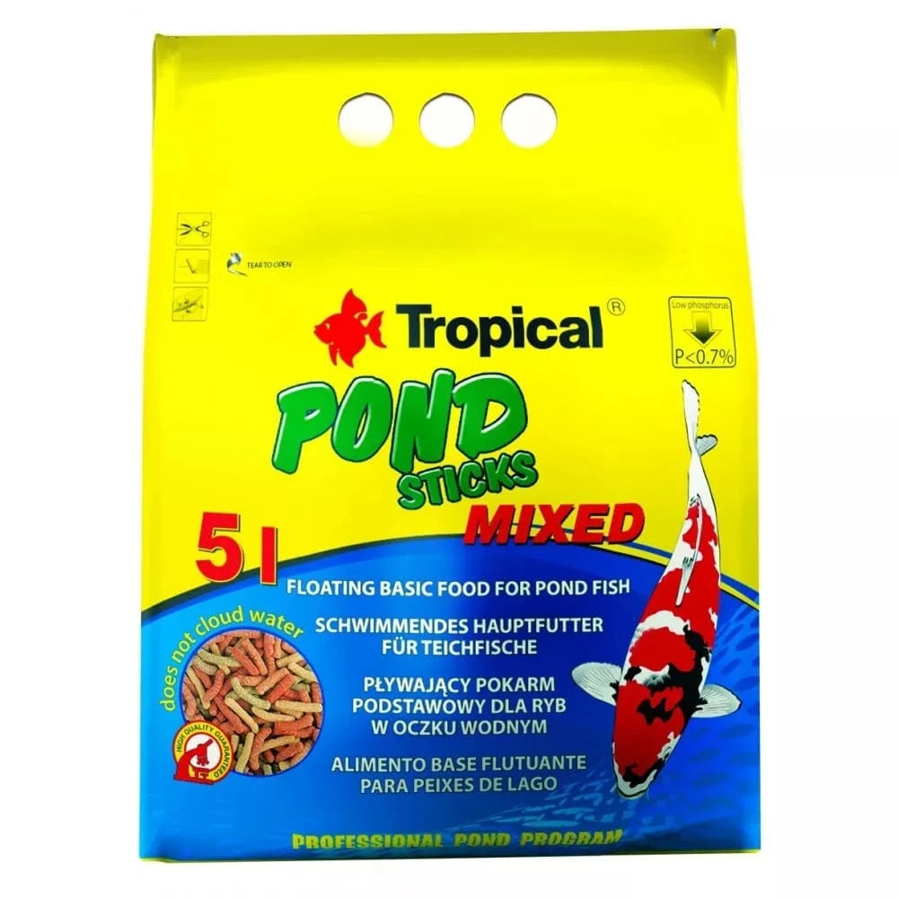 Tropical Pond Sticks Mixed maistas Koi karpiams spalvotomis lazdelėmis 1000 ml