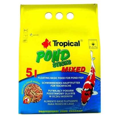 Tropical Pond Sticks Mixed maistas Koi karpiams spalvotomis lazdelėmis 1000 ml