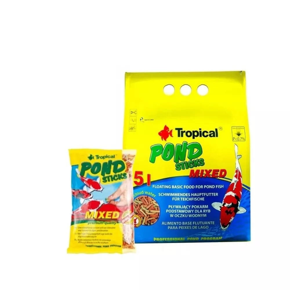 Tropical Pond Sticks Mixed maistas Koi karpiams spalvotomis lazdelėmis 1000 ml