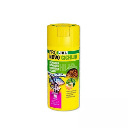 JBL ProNovo Cichlid Grano M pašaras žuvims 250 ml (click)