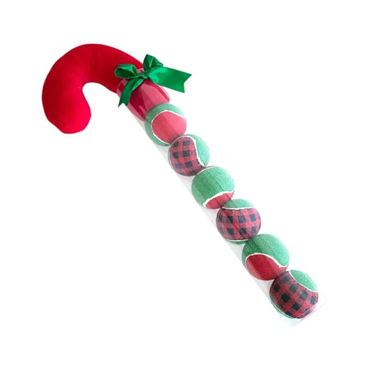 Žaislas šunims kalėdiniai teniso kamuoliukai, 6 vnt., 6,5 cm