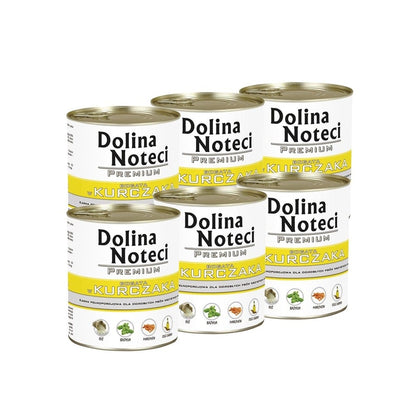 Dolina Noteci Premium konservai šunims su vištiena 6x800 g (4,8 kg) – ekonomiškas pasirinkimas kasdienai