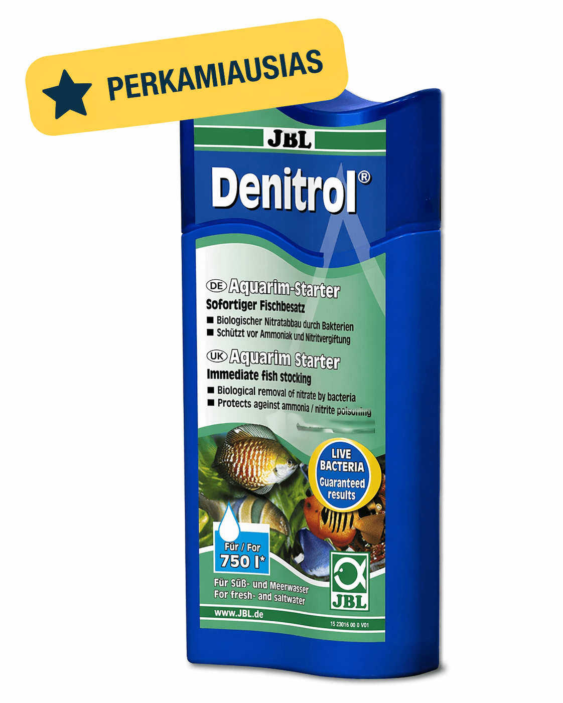 JBL Denitrol – Greitas Akvariumo Atkūrimas 💧 Skaidrus Vanduo + Sveikos Žuvys