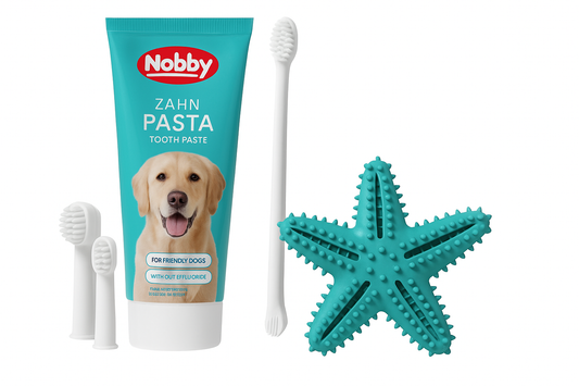 Dantų Priežiūros Rinkinys MAX – Pasta, Šepetėliai ir Higienos Priemonė Šunims