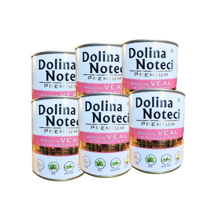 🔥 Dolina Noteci Premium konservai šunims 6x800 g (4,8 kg) – didelis kiekis, sotus šuo, geriausia vertė