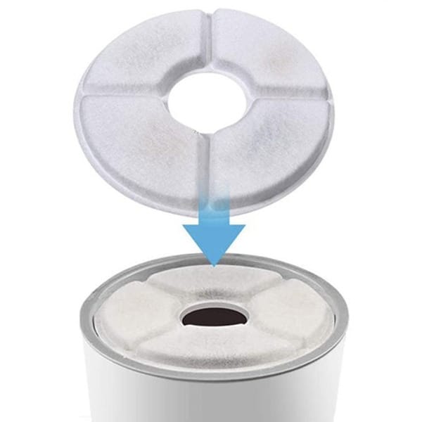 Apvalūs vandens fontano filtrai katėms ir šunims 12.7 cm – 6 vnt. universalūs