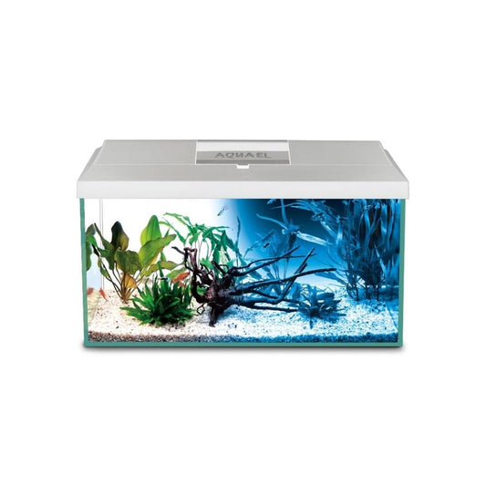 Leddy Set Day&Night 40 akvariumas stačiakampis su įranga, 25 l, 40x25x25 cm Baltos spalvos