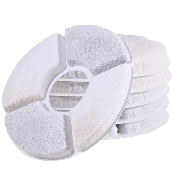 Apvalūs vandens fontano filtrai katėms ir šunims 12.7 cm – 6 vnt. universalūs