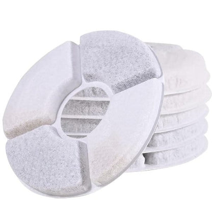 Apvalūs vandens fontano filtrai katėms ir šunims 12.7 cm – 6 vnt. universalūs