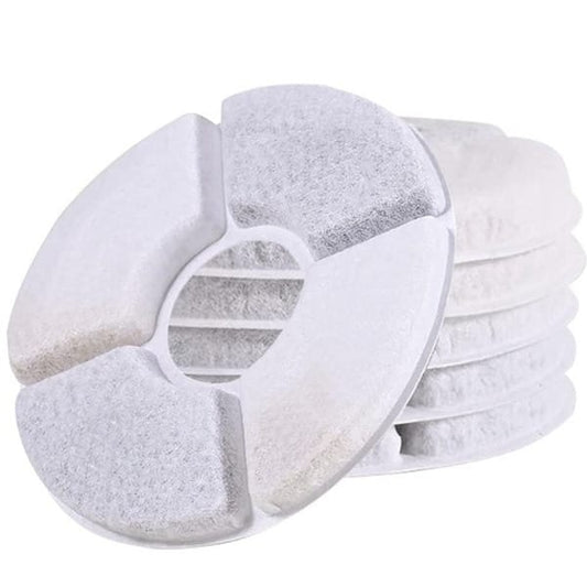 Apvalūs vandens fontano filtrai katėms ir šunims 12.7 cm – 6 vnt. universalūs