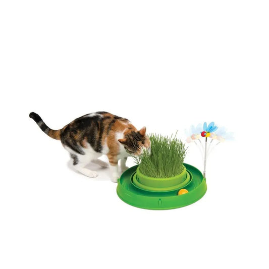Žaislas katėms su daiginama žole, 36,5 cm