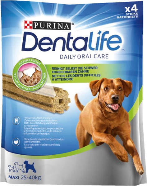 Purina Dentalife šunų skanėstai Maxi 142 g – švarūs dantys, sveikesnė burna                               🔥 TOP pasirinkimas                          🦷 Dantų priežiūrai