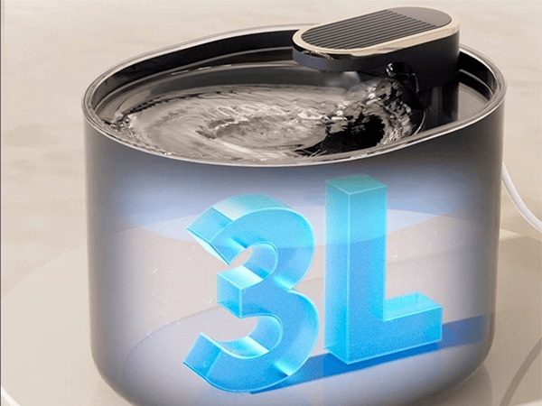 Automatinis vandens fontanas katėms ir šunims 3L – tylus, USB, su filtru (dviejų spalvų)