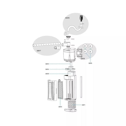 Sera vidinis kampinis filtras X-Edge 300, 300 l/h, 4,2 W