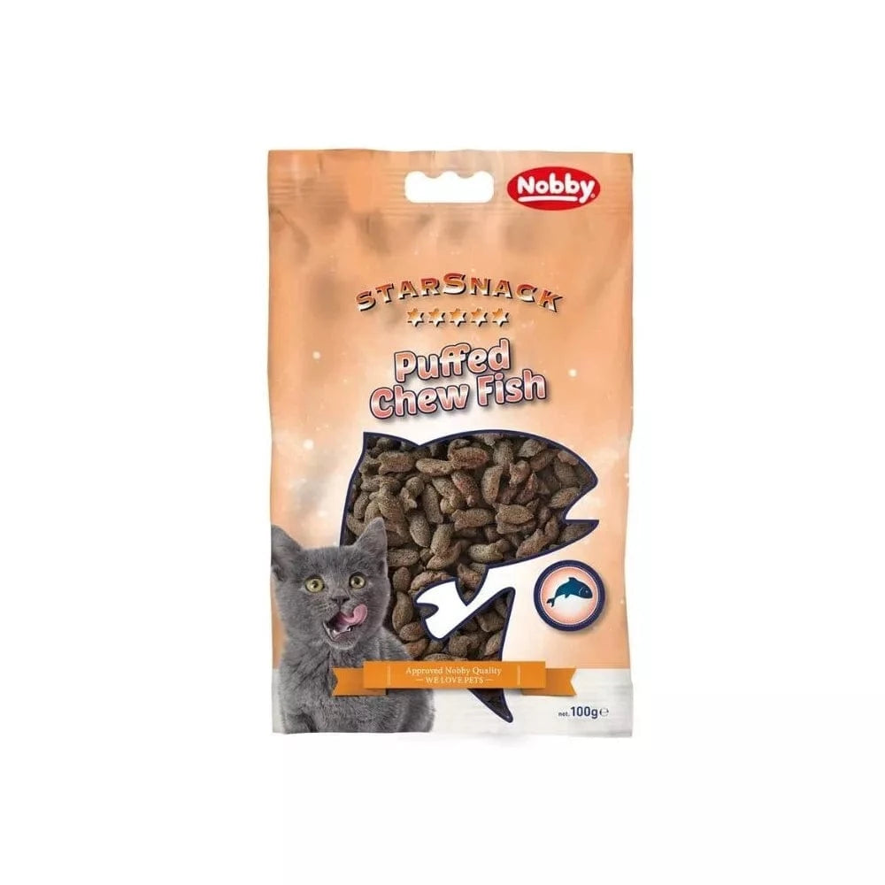 Skanėstas katėms StarSnack Puffed Chew Fish su žuvimi, 100 g