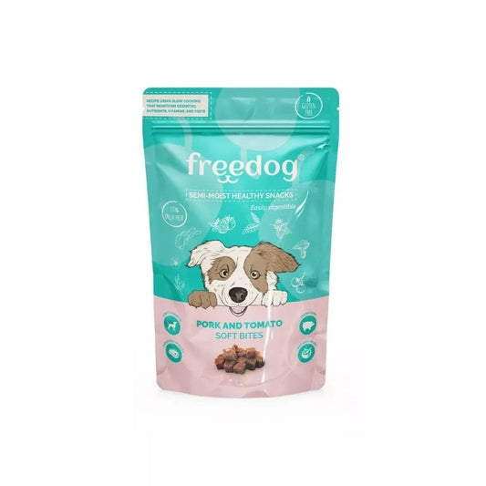 Skanėstas šunims Freedog su kiauliena ir pomidorais, 100 g
