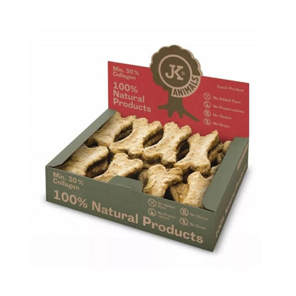 Skanėstas šunims galvijų odos kaulai su L-karnitinu, 10 cm, 650 g, 27 vnt.