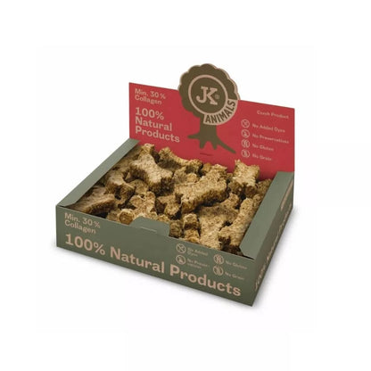 Skanėstas šunims galvijų odos kaulai su ramunėlėmis (0,5 %), 47 vnt.