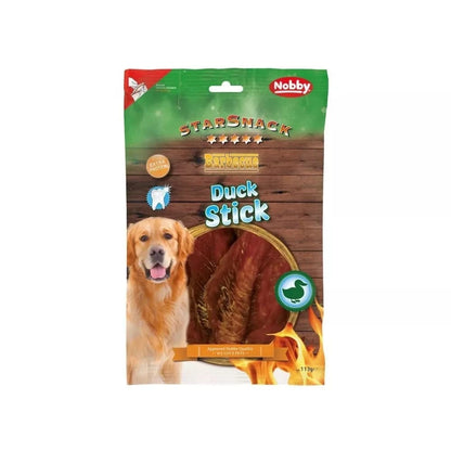 Skanėstas šunims StarSnack Barbecue Duck Stick pagaliukas su antiena ir galvijų oda, 113 g