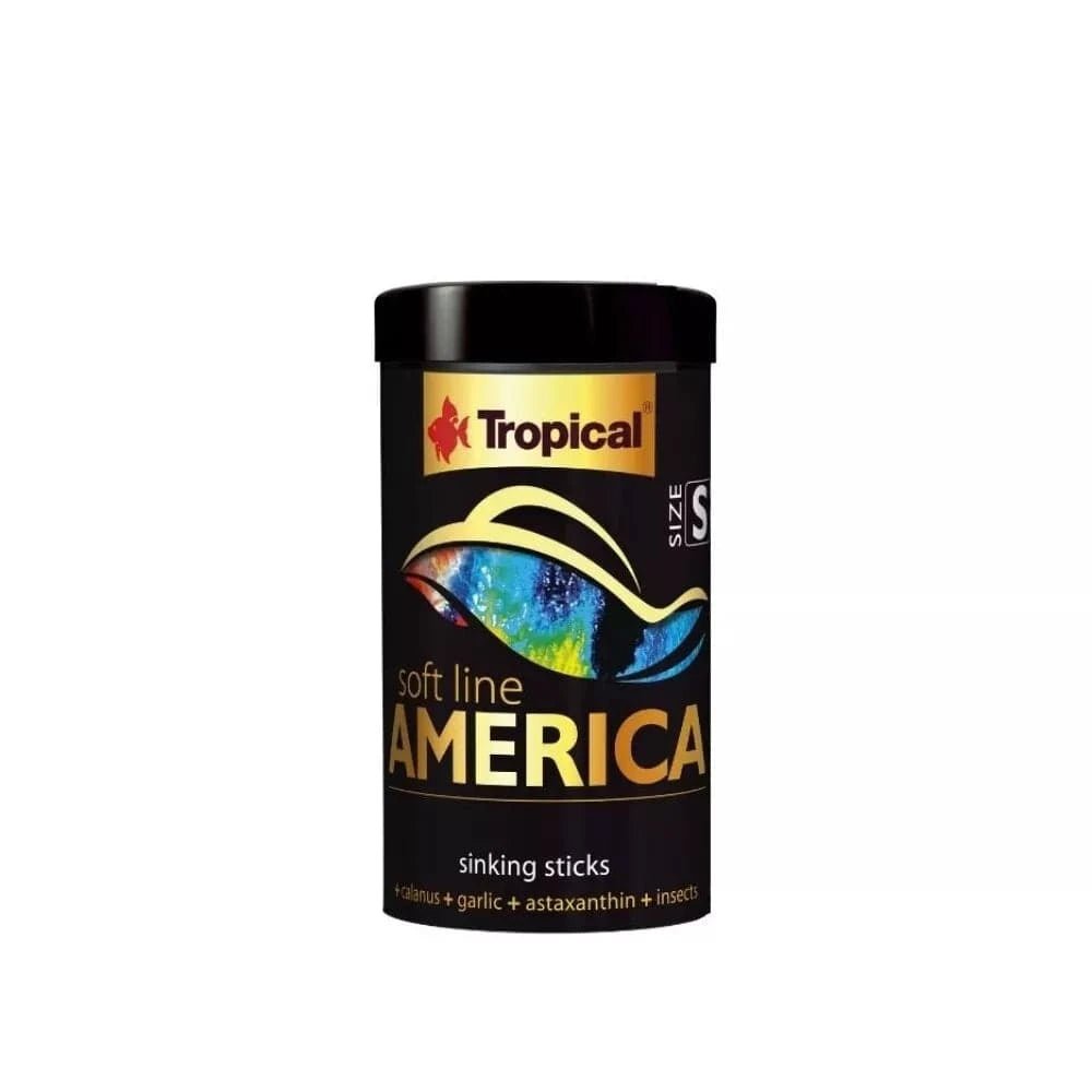 Maistas visaėdėms ir mėsėdėms Amerikos žuvims, minkštas Soft Line America S 100 ml