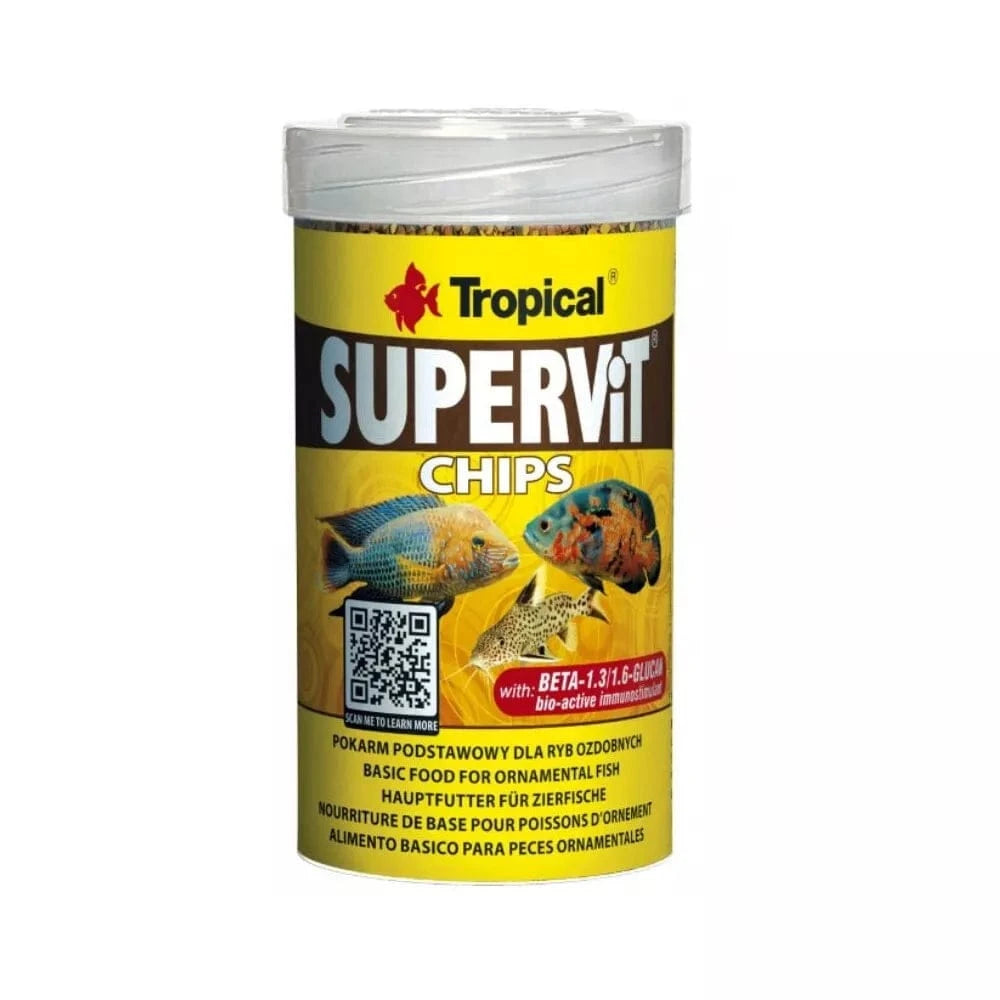 Supervit Chips pašaras žuvims su Beta-gliukanu 1000 ml