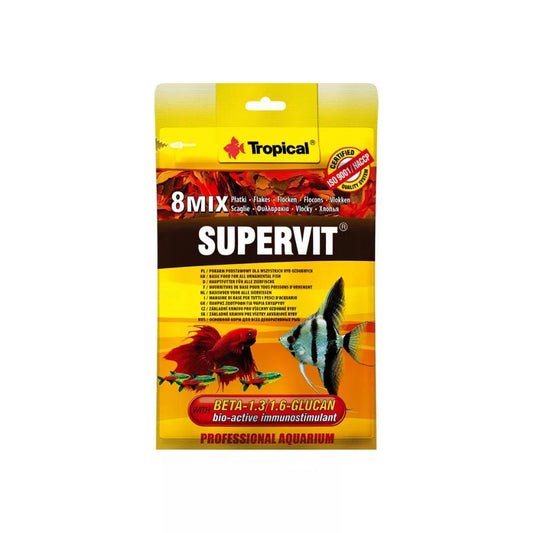 Maistas žuvims su Beta-gliukanu Tropical Supervit, 12 g