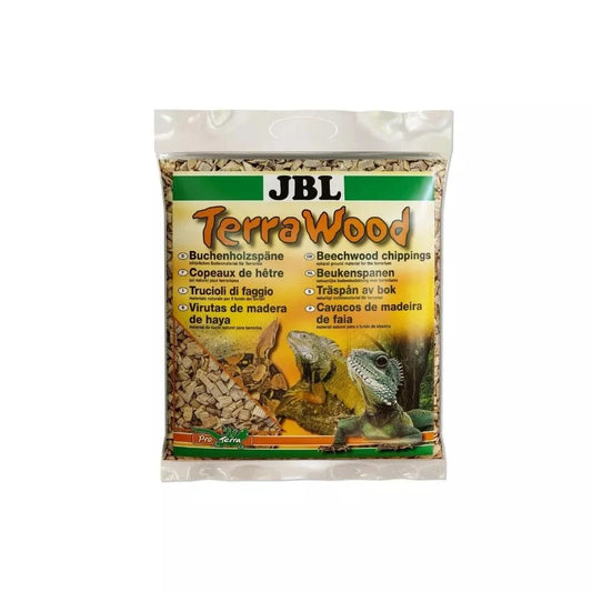 JBL TerraWood natūralus buko drožlių pakratas terariumams 5 l