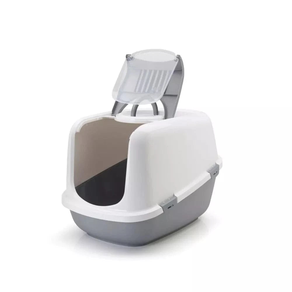 Uždaras tualetas katėms Nestor Jumbo mėlynas, 66,5x48,5x46,5 cm