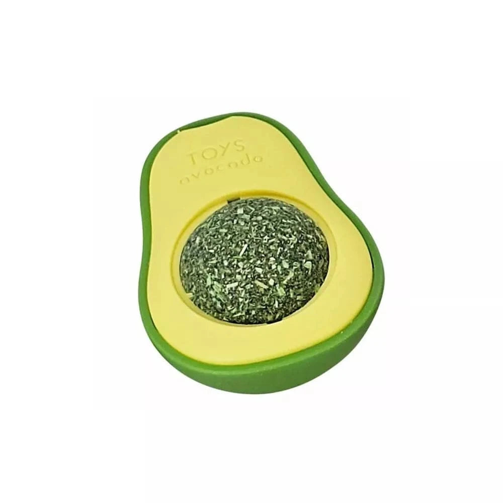 Žaislas katėms Avokadas su katžole, 4,5x3,5x6 cm