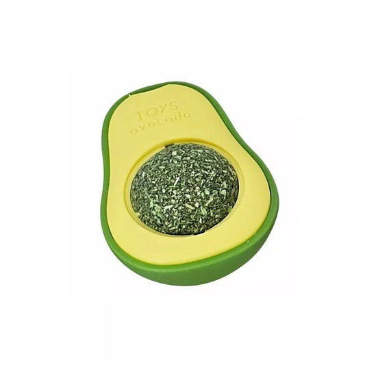 Žaislas katėms Avokadas su katžole, 4,5x3,5x6 cm