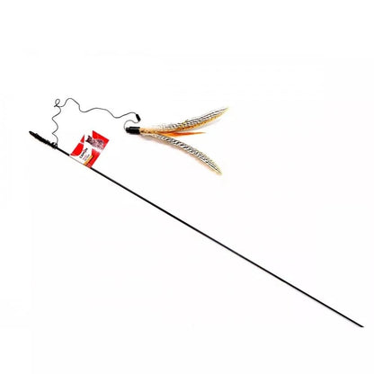 Žaislas katėms meškerė su plunksnomis (drugelis)