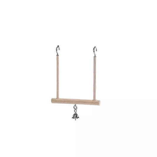 Žaislas paukščiams sūpynės su varpeliu, 12,5x13,5 cm