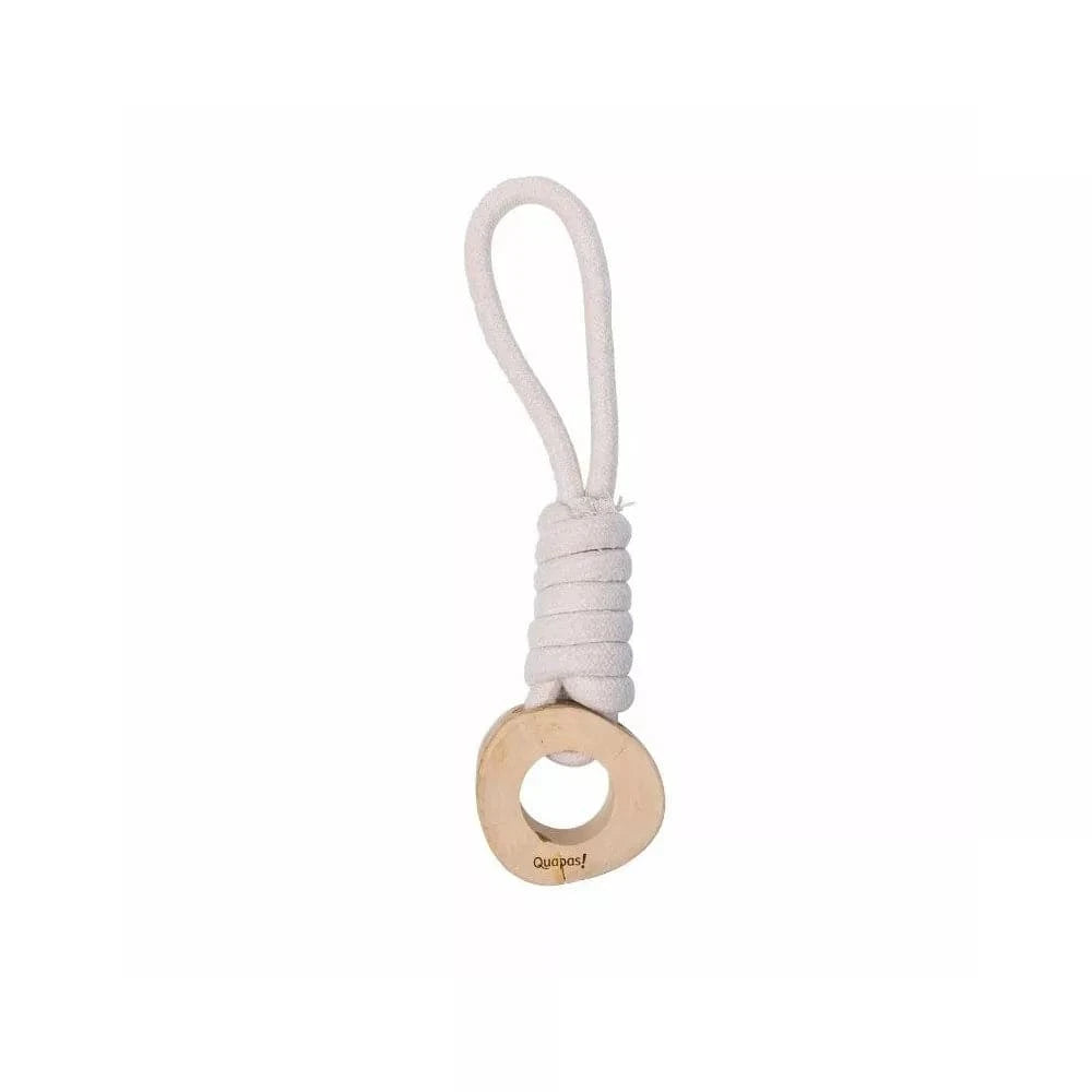 Žaislas šunims iš natūralios virvės, rankena su kavamedžio ratu, 4x31 cm
