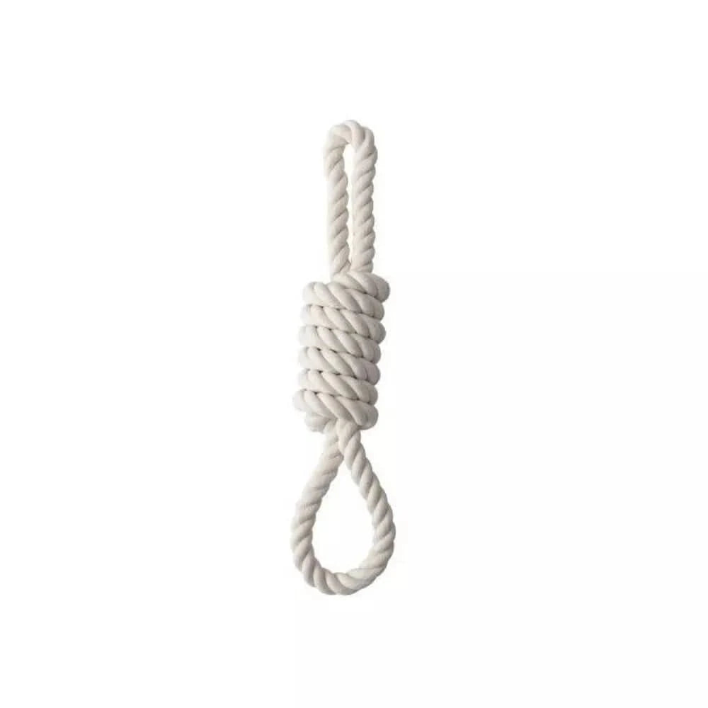 Žaislas šunims iš natūralios virvės, su 2 kilpomis, XXL, 60 cm