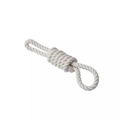 Žaislas šunims iš natūralios virvės, su 2 kilpomis, XXL, 60 cm