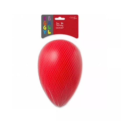 Žaislas šunims kamuolys-kiaušinis raudonas Dog Fantasy, 16x26 cm
