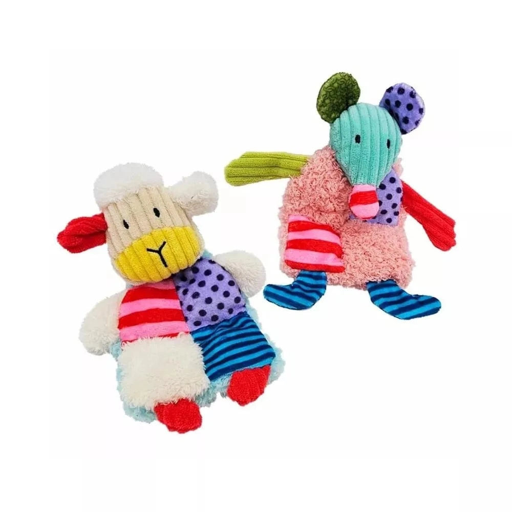 Žaislas šunims pliušinis gyvūnas (pelė, avis), 16 cm